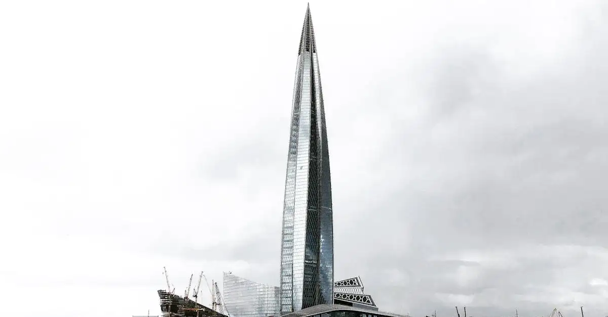 Ligt het Lakhta Center echt in Sint-Petersburg, Rusland?