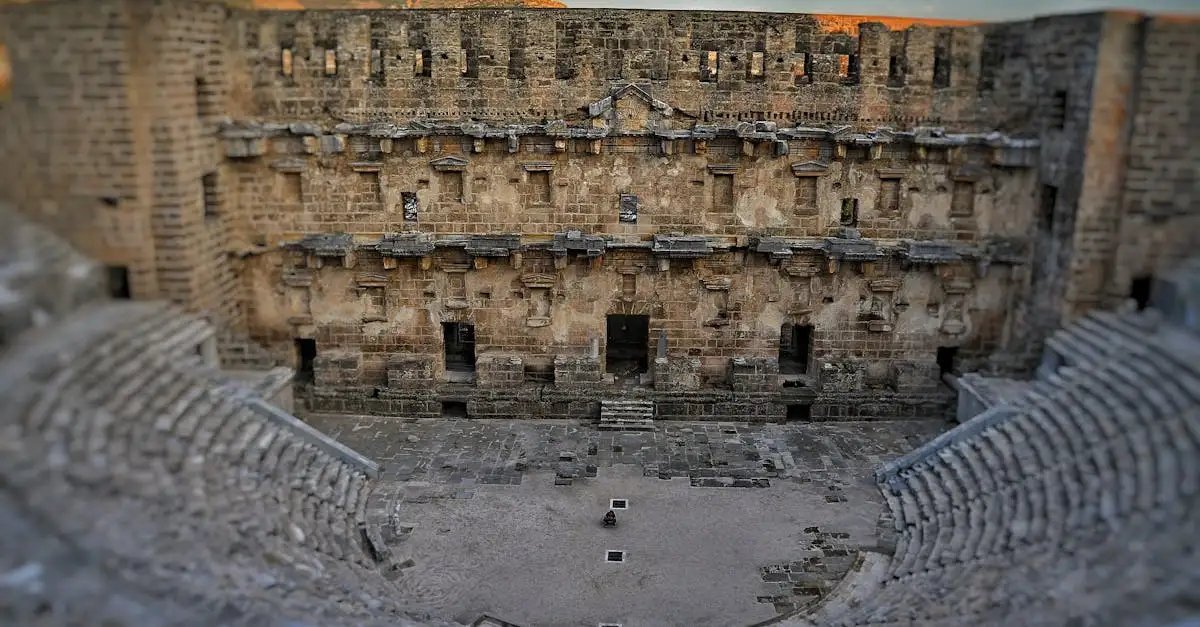 Waar bevindt zich het oude Romeinse theater van Orange?