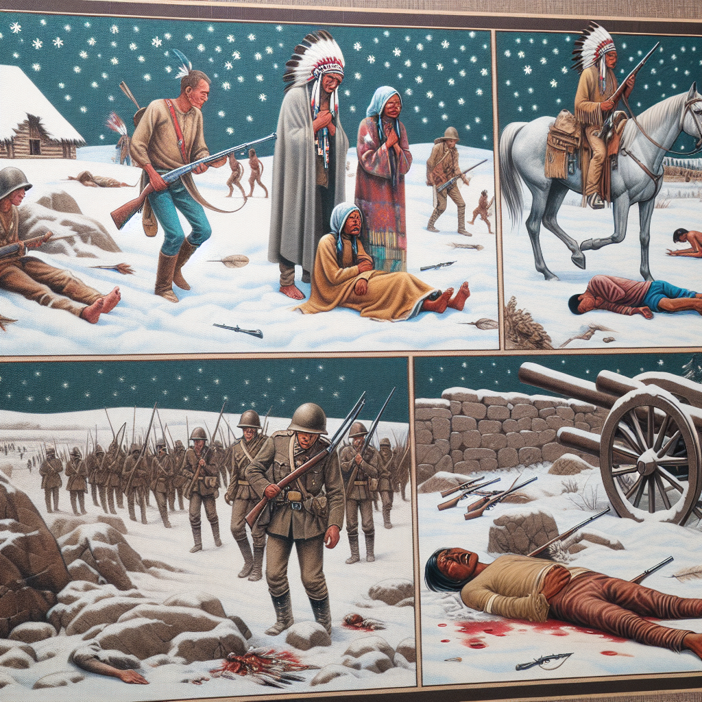 Wat gebeurde er bij Wounded Knee in de geschiedenis?