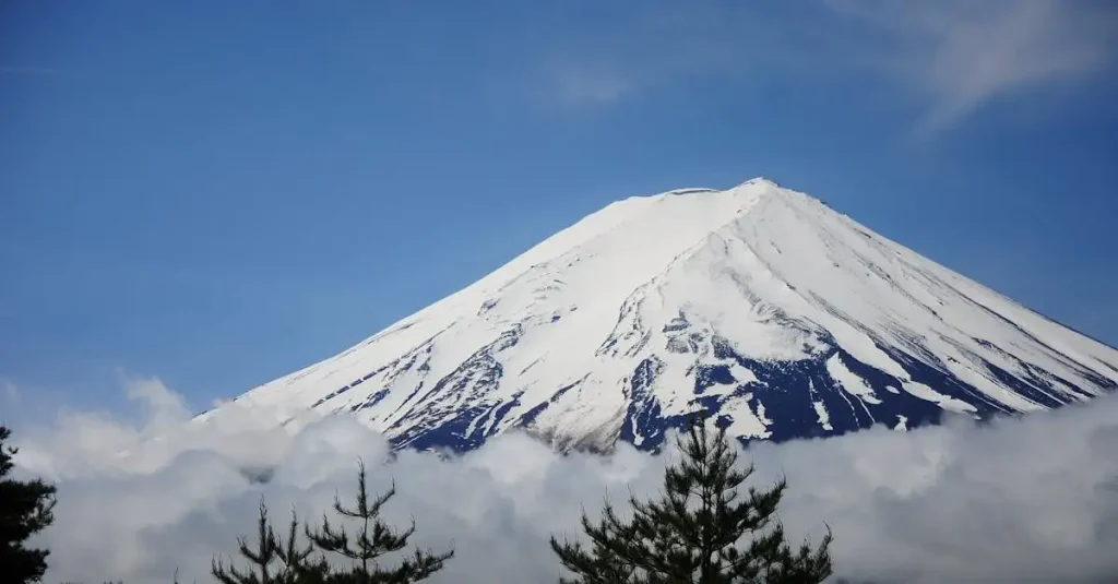 Welke bergen omvatten Mount Fuji en de Japanse Alpen?