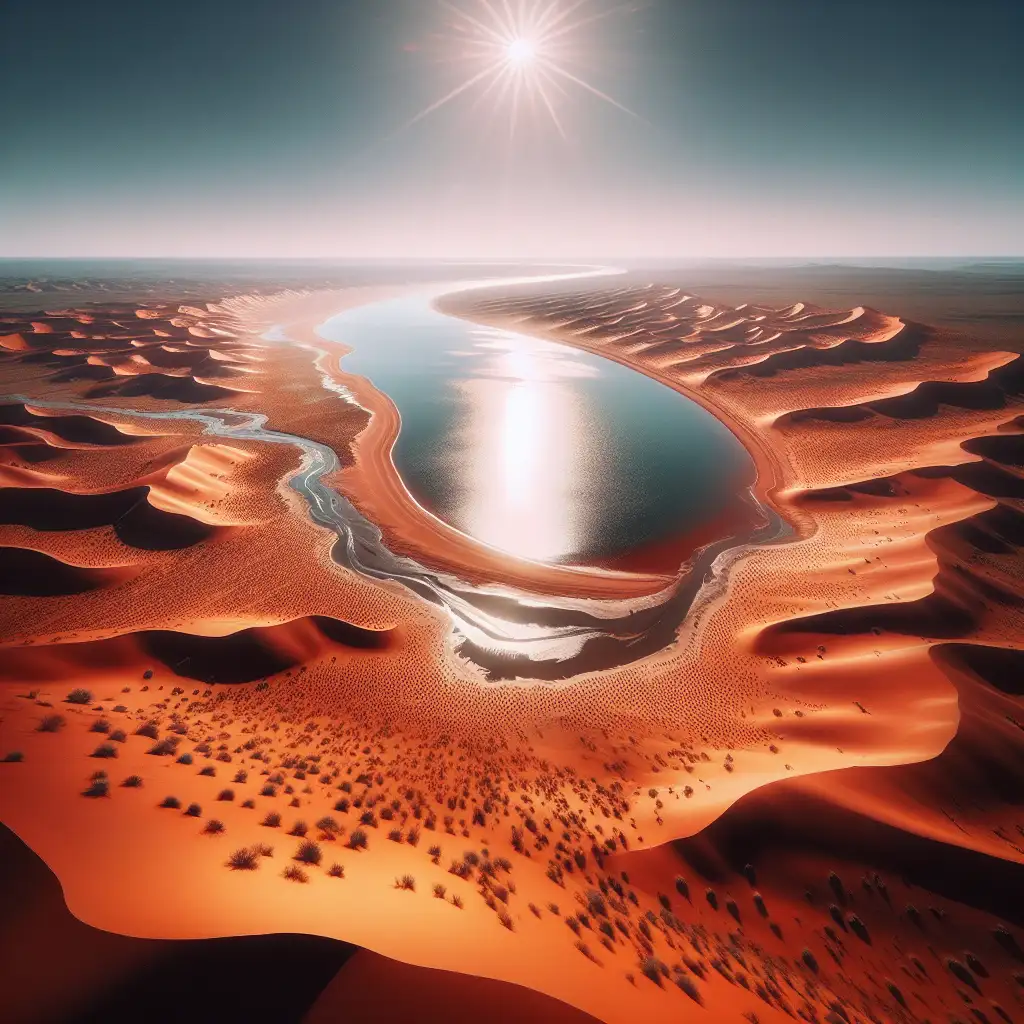 Welke woestijn in Australië heeft Lake Eyre?