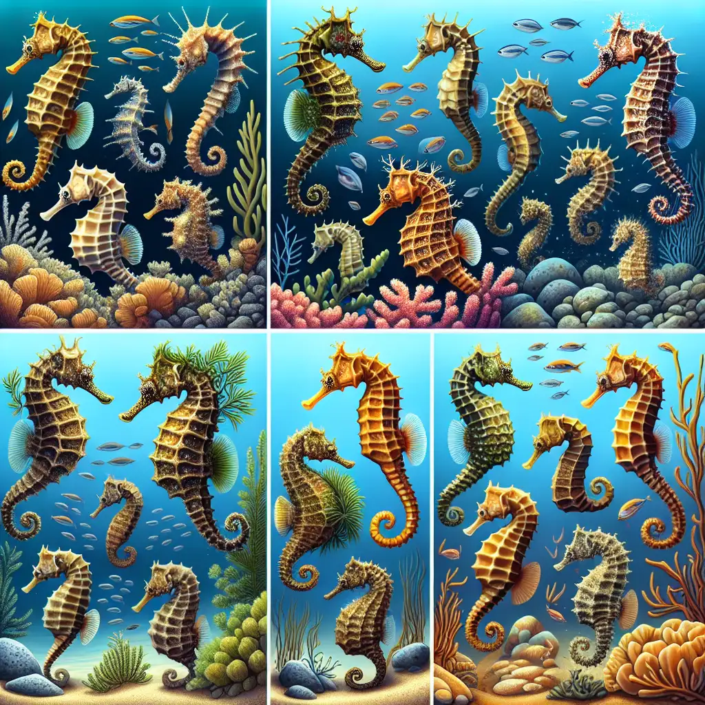 Hoe gebruiken zeepaardjes hun camouflage in de zee?