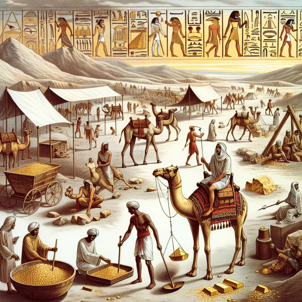 Hoe werden goudmijnen in het oude Egypte geëxploiteerd?