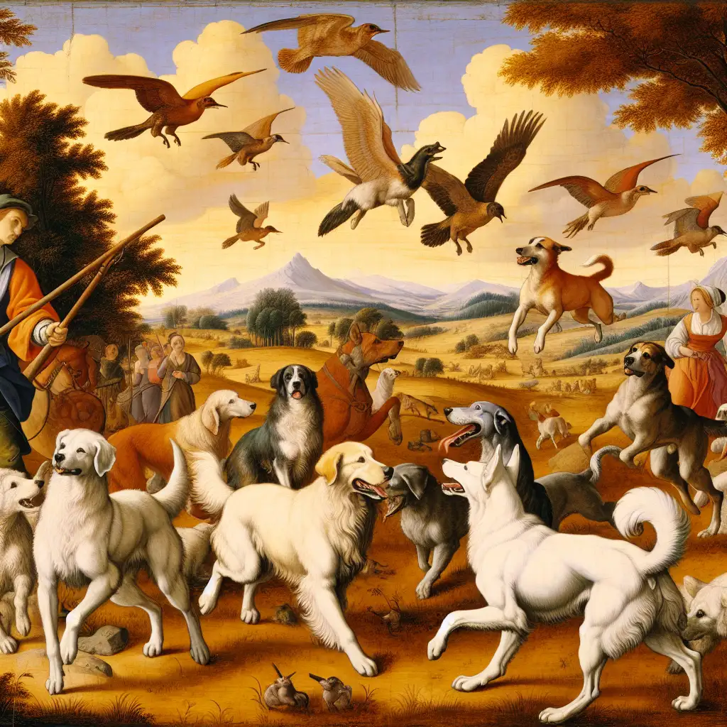 Hoe werden honden afgebeeld in oude kunst en literatuur?