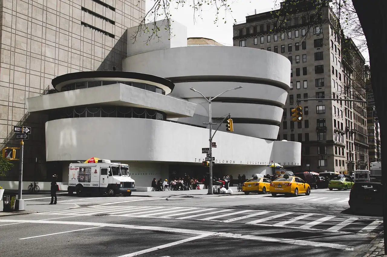 Waar bevindt zich het Guggenheim Museum van Frank Lloyd Wright?