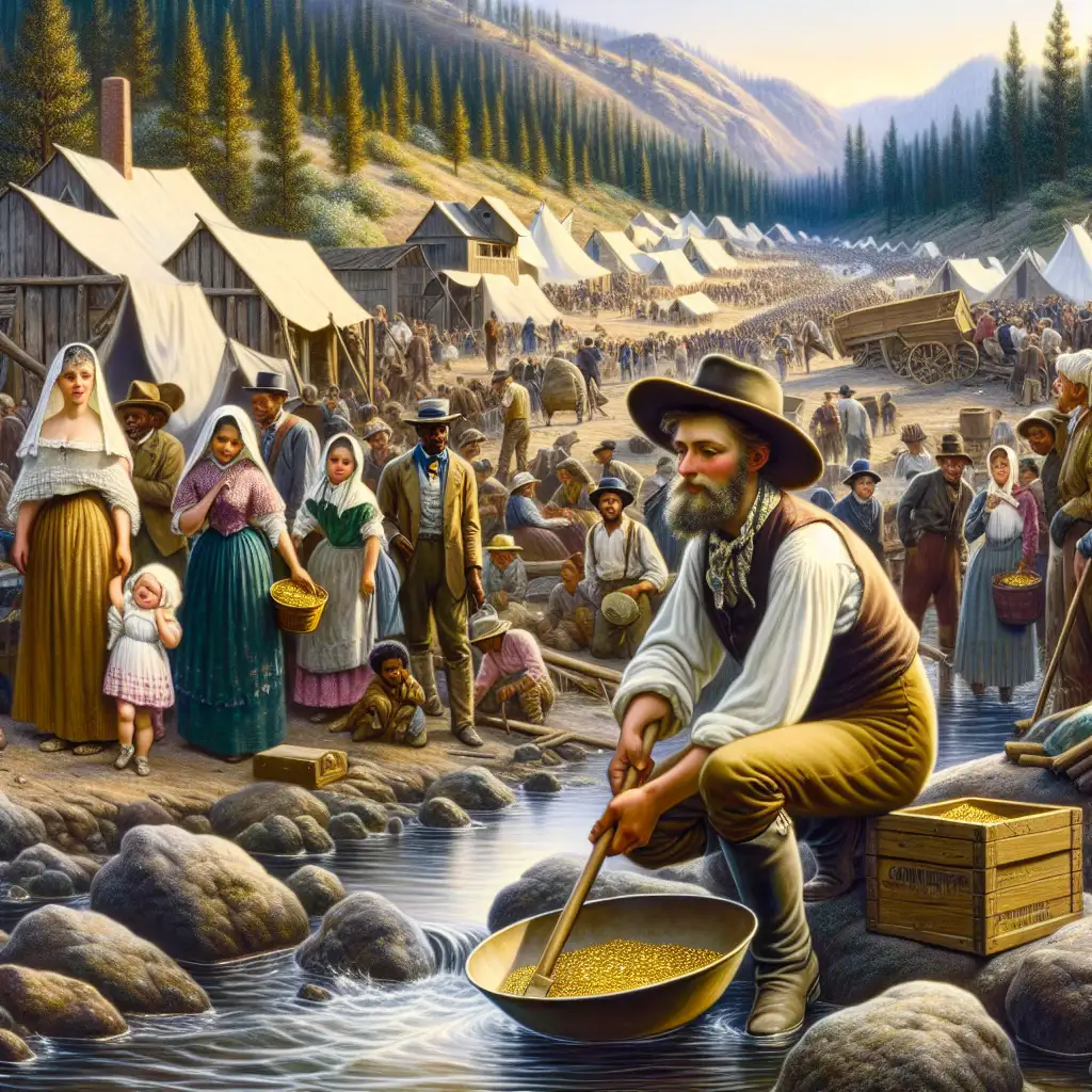 Wat markeerde de ontdekking van goud in Californië 1848?