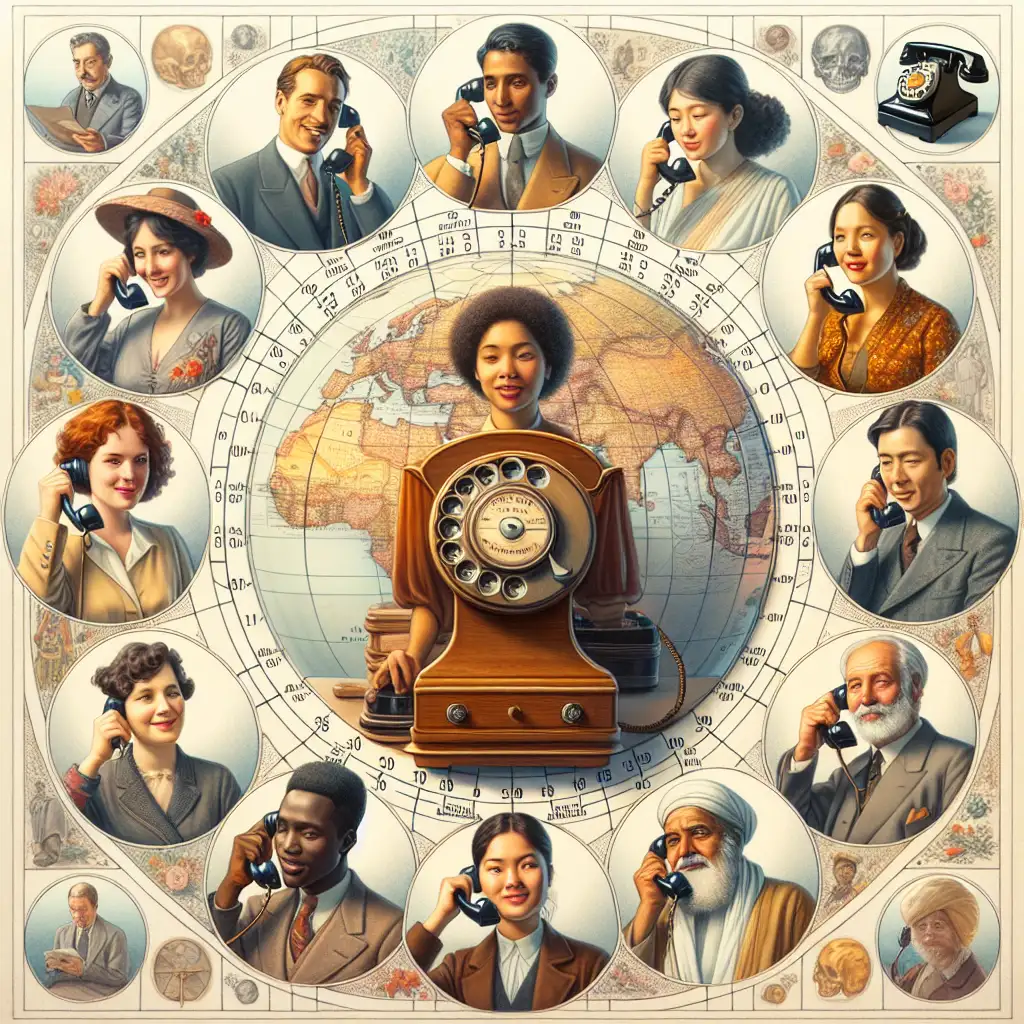 Wat was de impact van de eerste internationale telefoonverbinding?