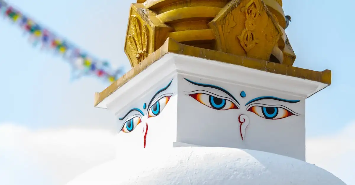 Wat zijn de indrukwekkende kenmerken van Boudhanath's stupa's?