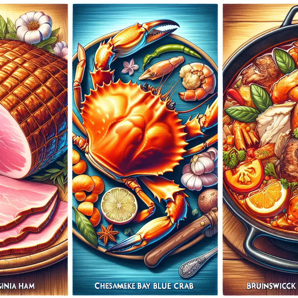 Wat zijn de top 3 culinaire specialiteiten in Virginia?