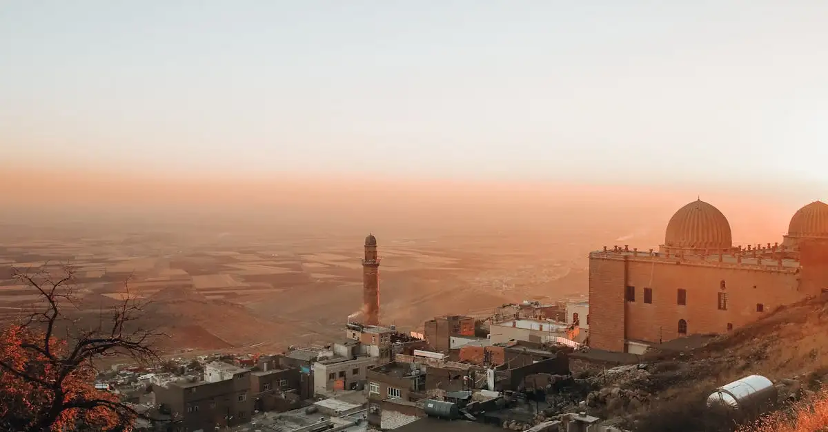 Welke oude stad in Mesopotamië heeft de hangende tuinen?