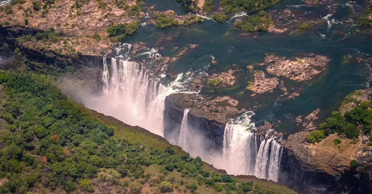 Welke rivier scheidt Zambia en Zimbabwe in Afrika?
