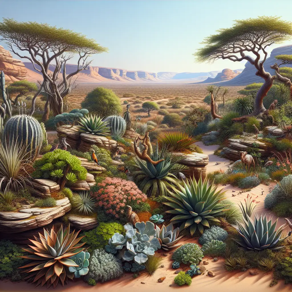 Welke woestijn in Zuid-Afrika heeft rijke biodiversiteit?