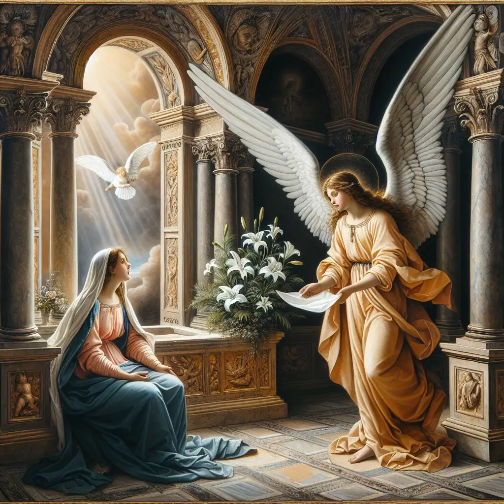 Wie schilderde De Annunciatie in de Italiaanse kunst?
