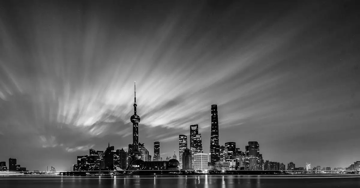 Bevindt de Shanghai Tower zich echt in Shanghai, China?