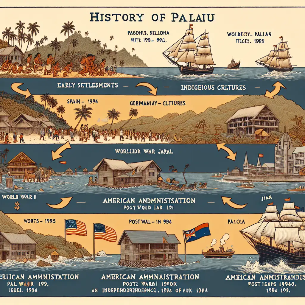 Wat is de beknopte geschiedenis van Palau?