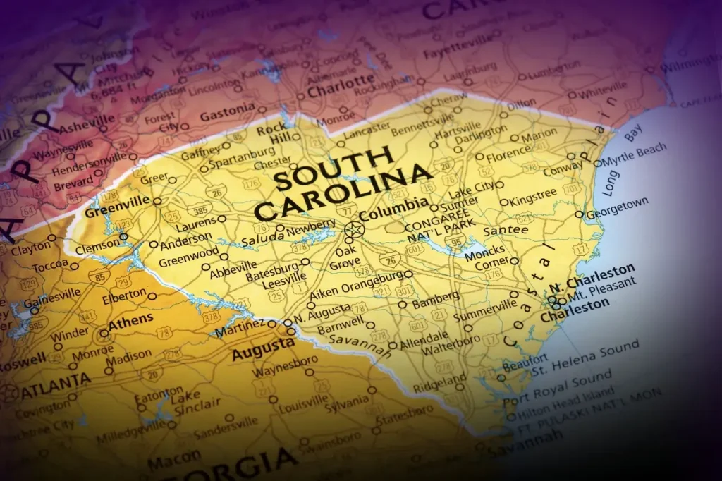 Wat is de beknopte geschiedenis van South Carolina?