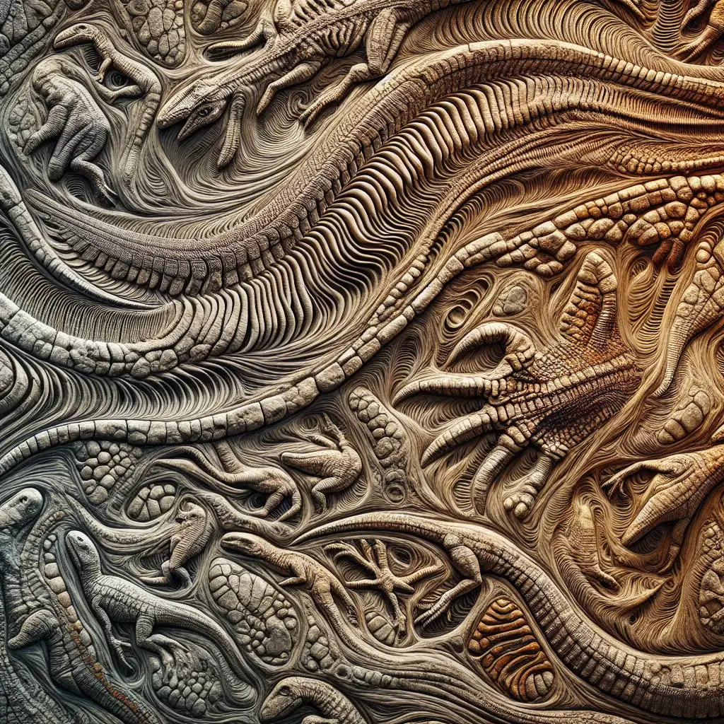 Wat onthullen gefossiliseerde huidafdrukken van dinosaurussen?