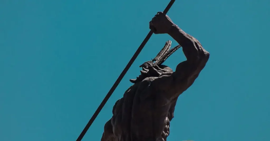 Wat symboliseerde Odin's speer Gungnir in de mythologie?