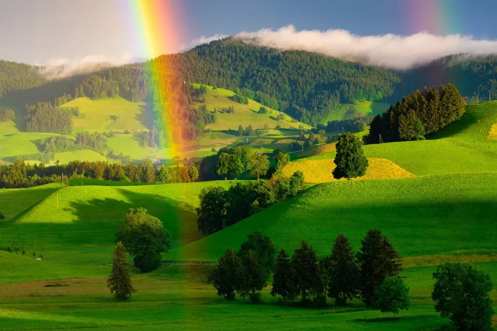Wat symboliseerden regenbogen in de Keltische mythologie?