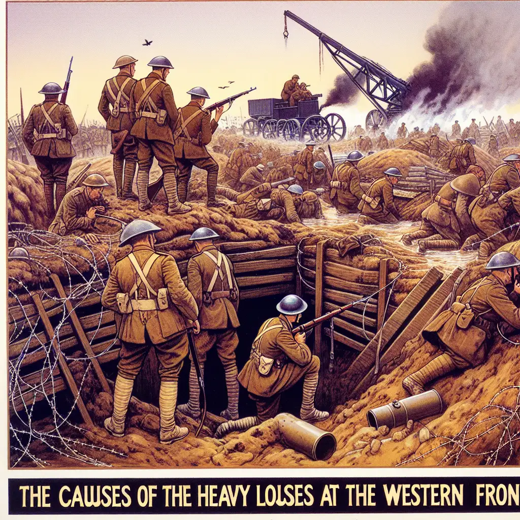 Wat veroorzaakte de grote verliezen aan het Westfront?