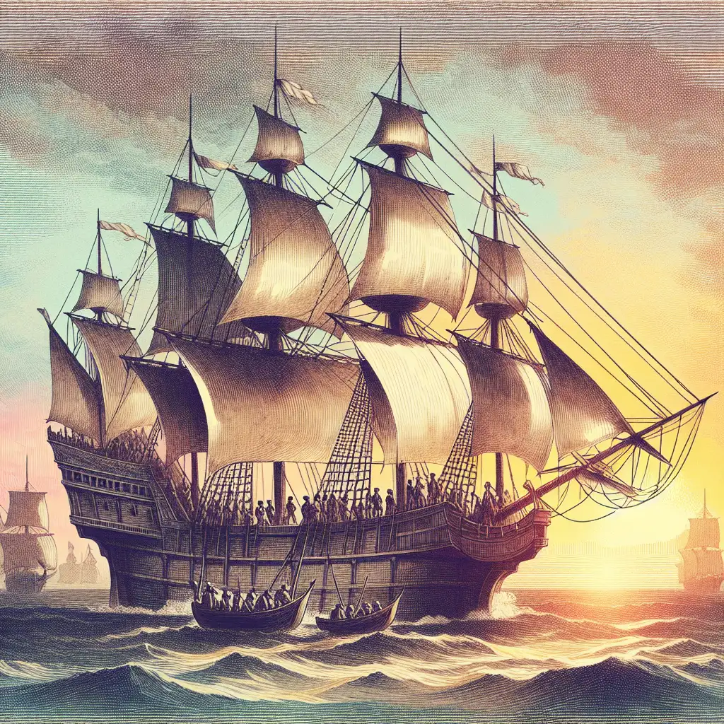 Wat was de naam van het eerste Engelse schip naar India?