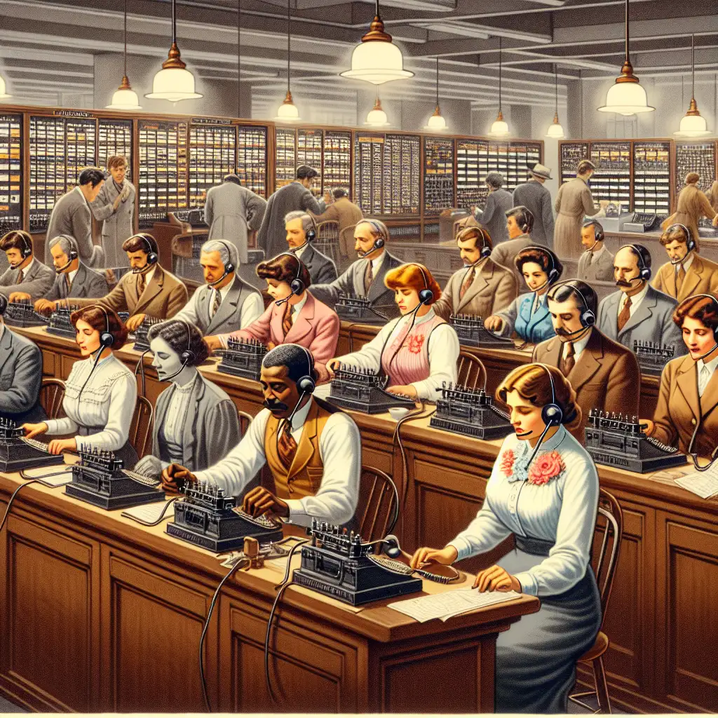 Wat was de rol van telefonisten in telefooncentrales?