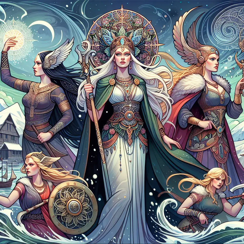 Wat zijn de belangrijkste godinnen in de Noorse mythologie?