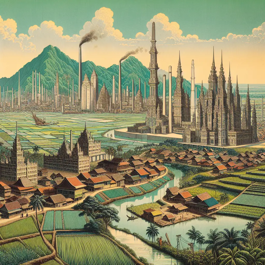 Welke Indonesische stad is beroemd om suikerrietplantages?