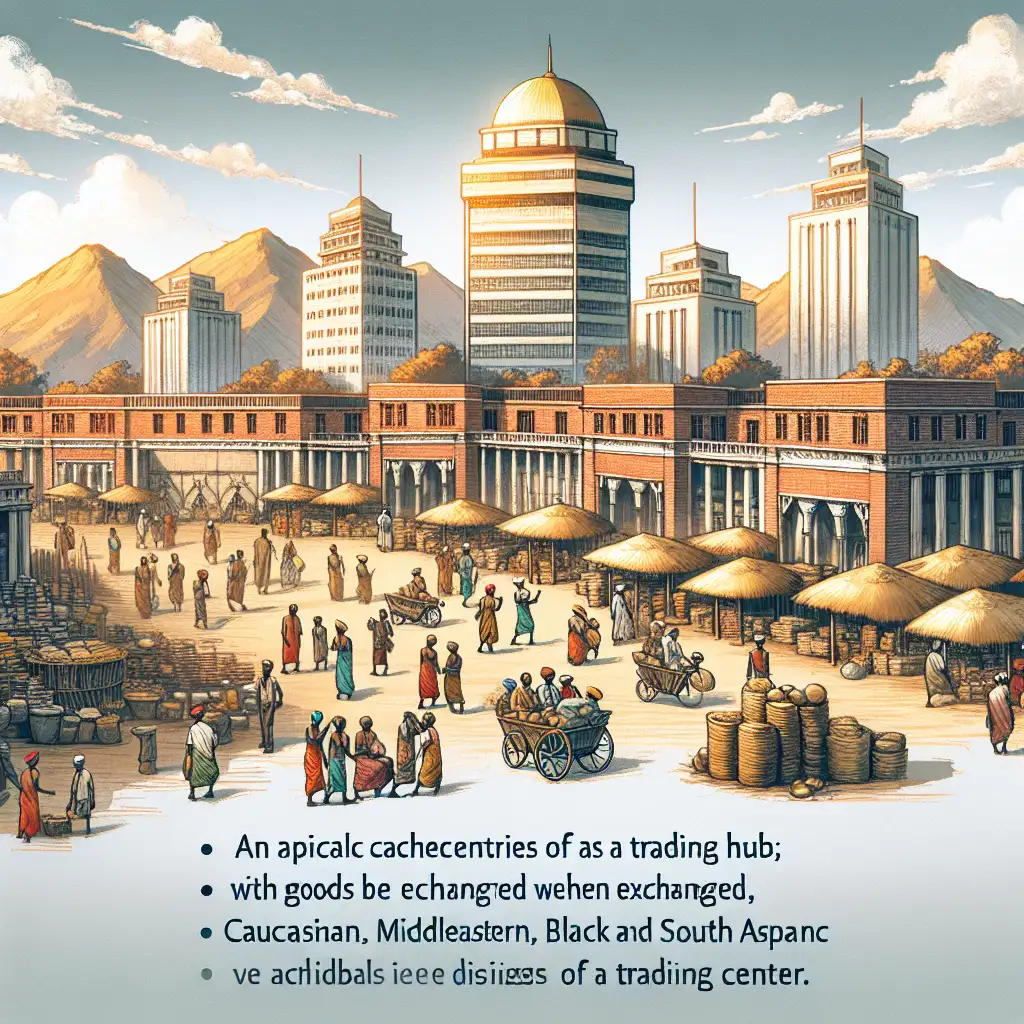 Welke oude stad in Zimbabwe was een handelscentrum?