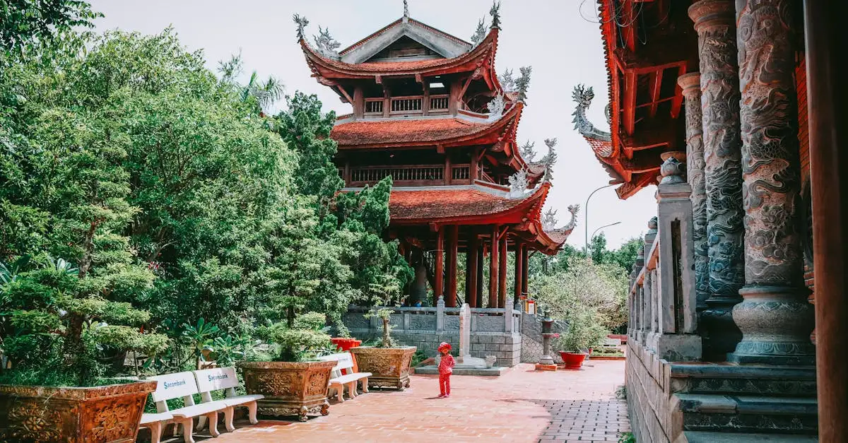 Welke pagode in Vietnam heeft zeven niveaus?