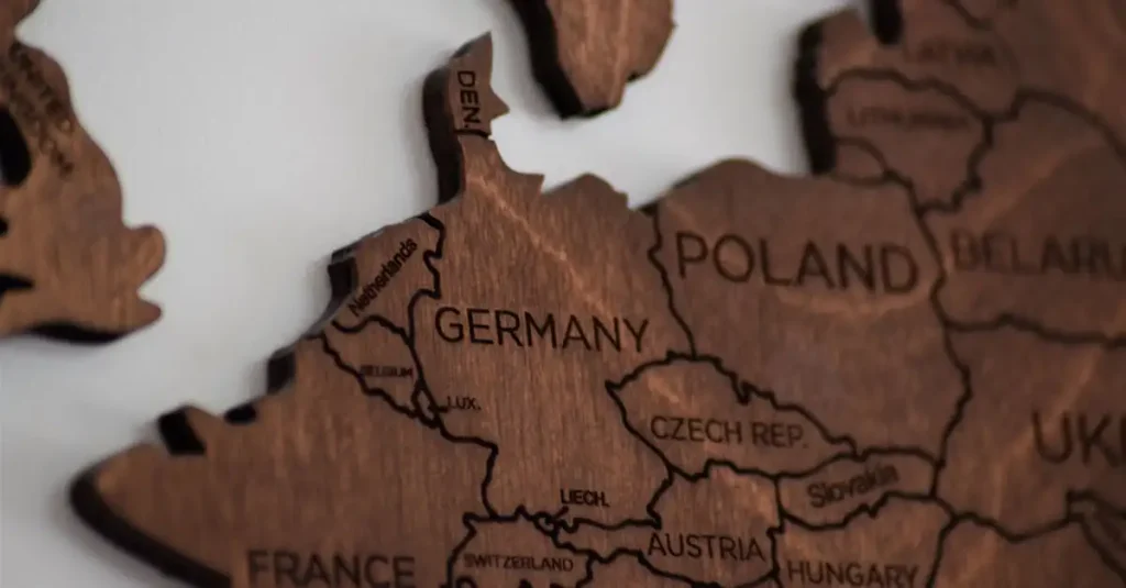 Welke rivier vormt de grens tussen Frankrijk en Duitsland?