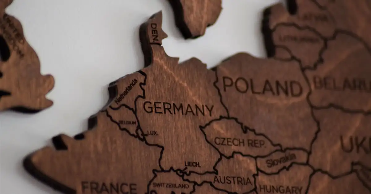 Welke rivier vormt de grens tussen Frankrijk en Duitsland?