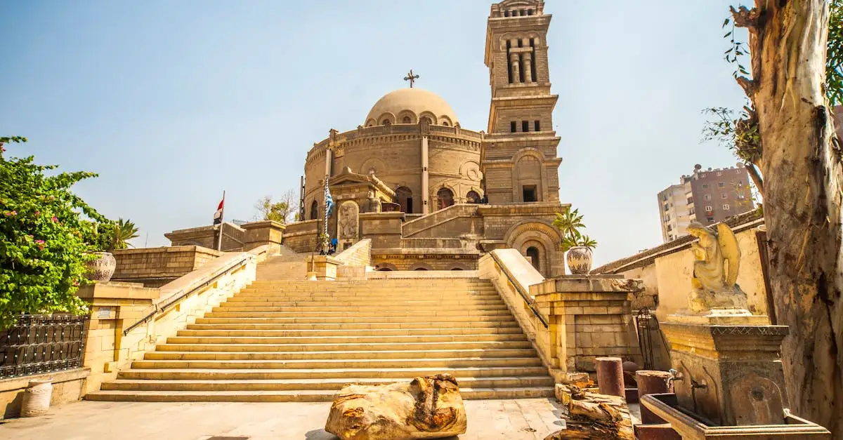 Welke stad was het centrum van de Koptische kerk in Egypte?