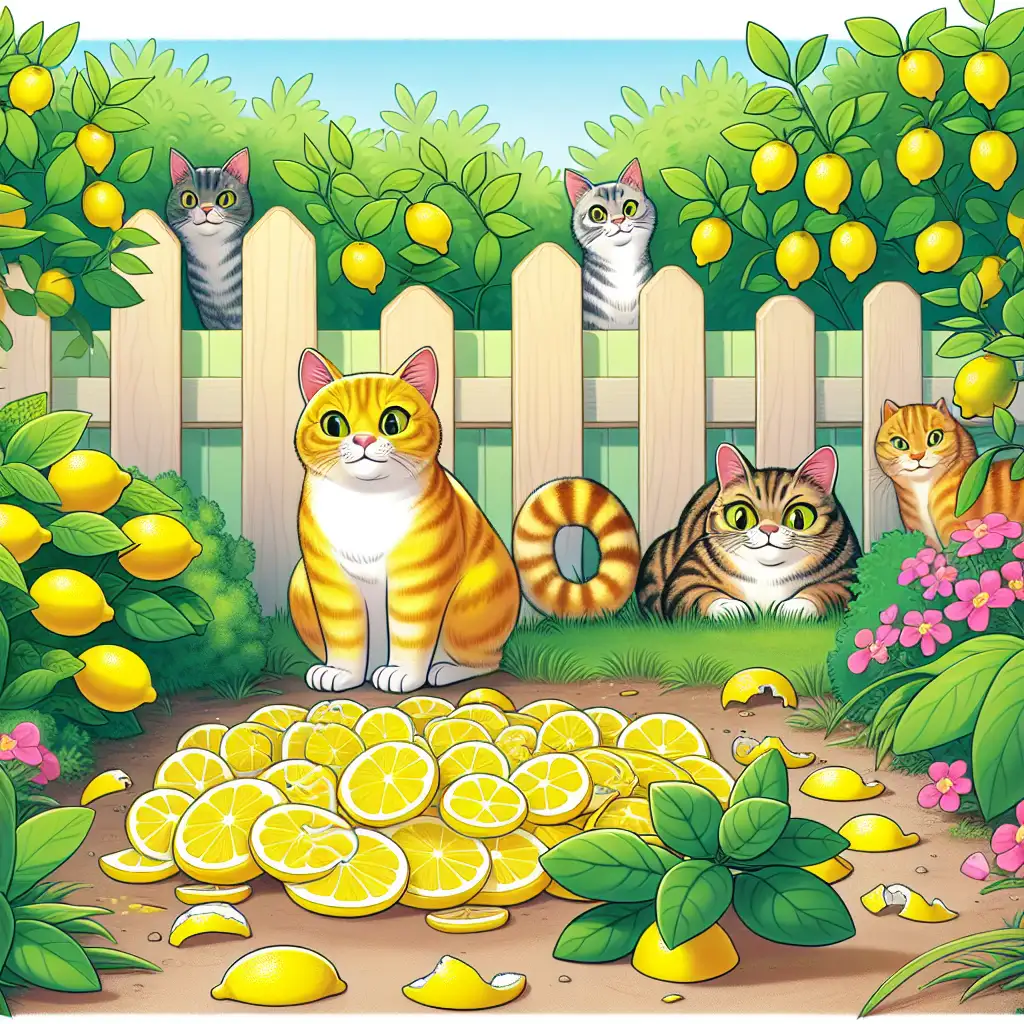 Hoe houden citroenschillen katten uit je tuin?
