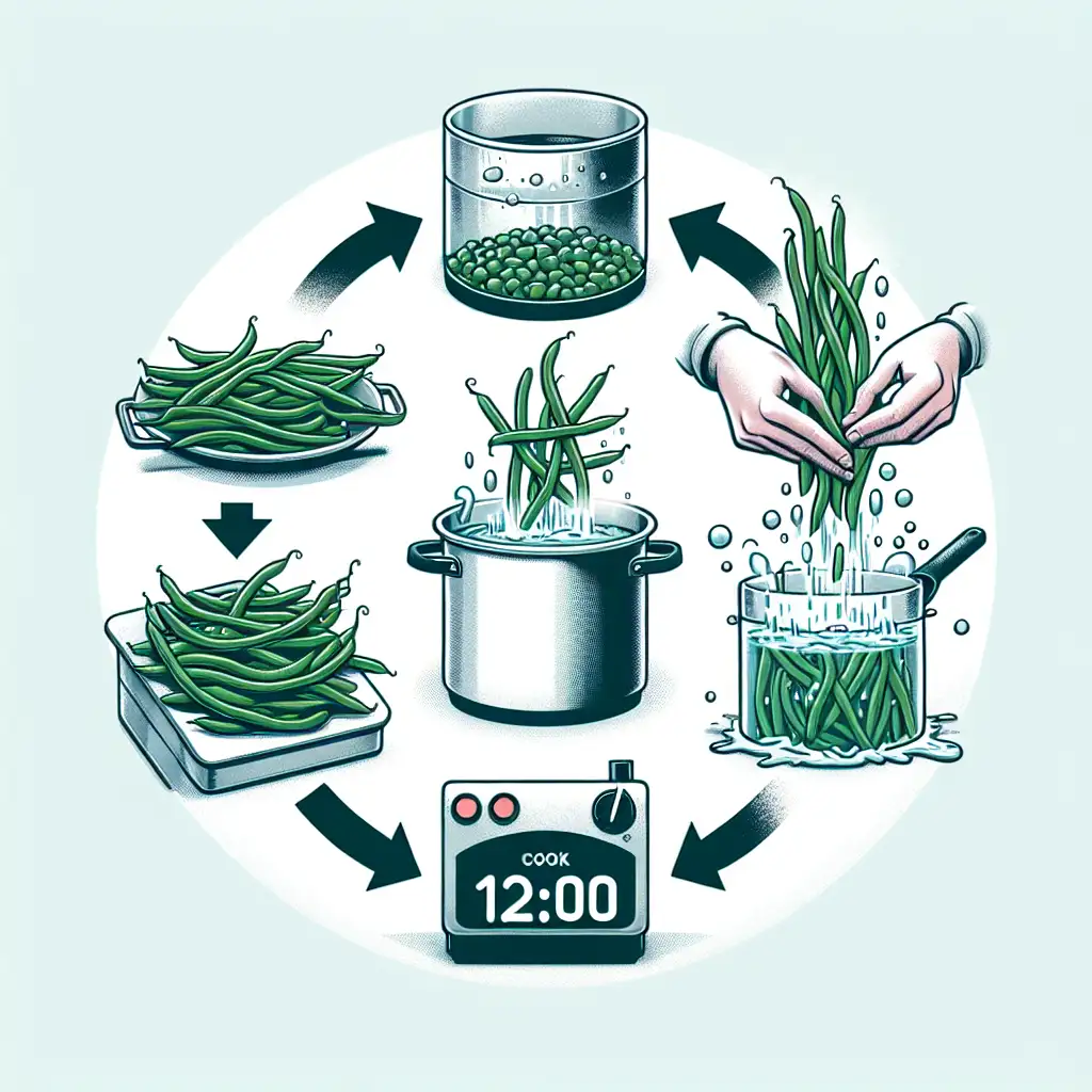 Hoe lang moeten haricots verts koken?