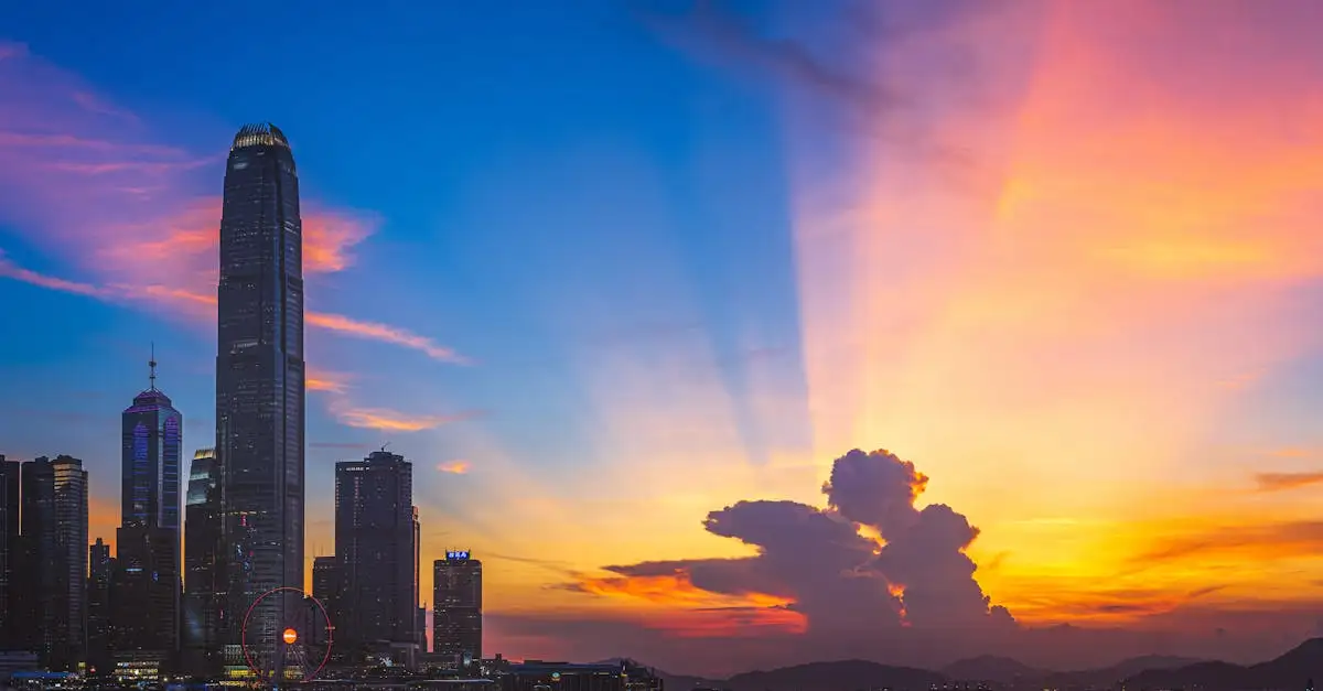 Ligt het Two International Finance Centre in Hong Kong?