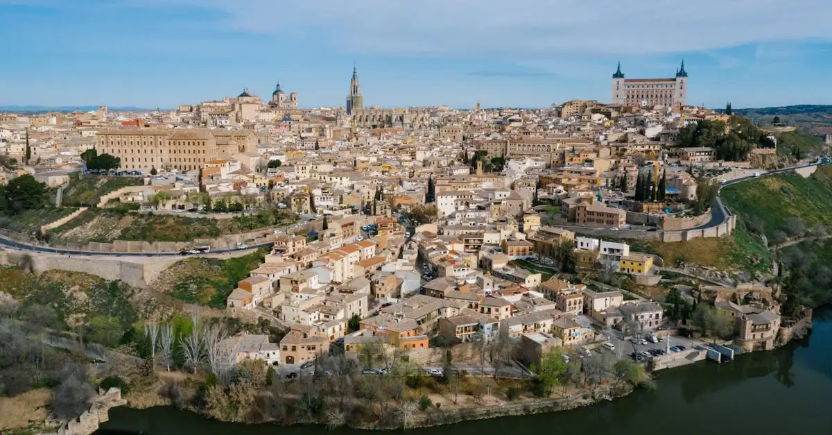 Waar vind je de historische stad Toledo in Spanje?