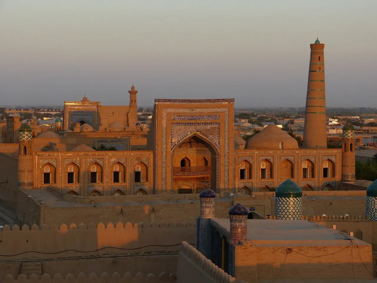 Waar vind je de oude stad Khiva in Oezbekistan?