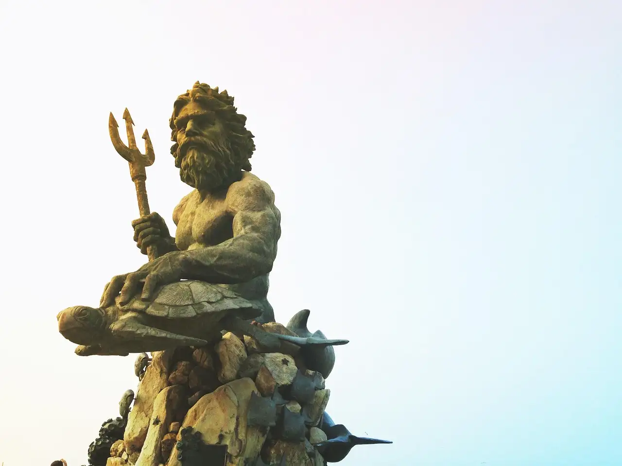 Waarom wordt Poseidon met een paard afgebeeld?
