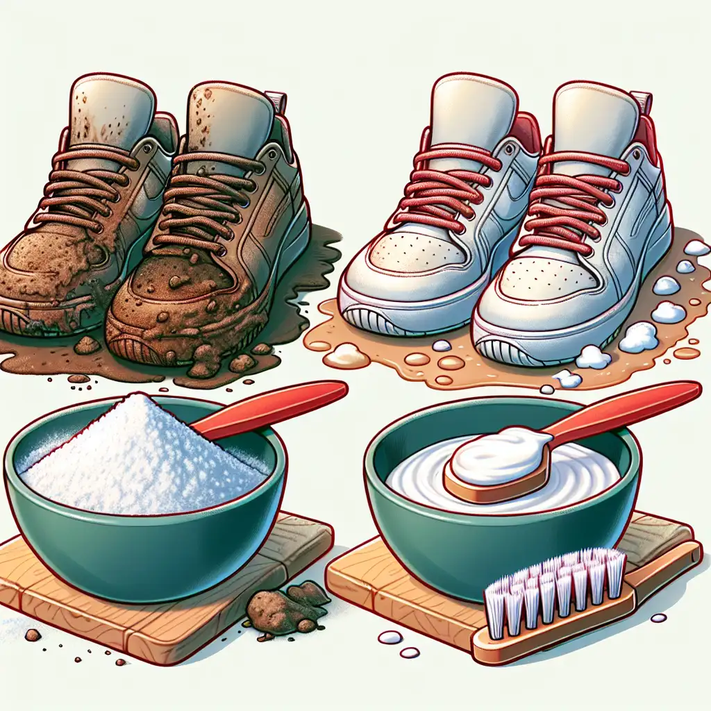 Wat doet bakpoeder voor het schoonmaken van sneakers?