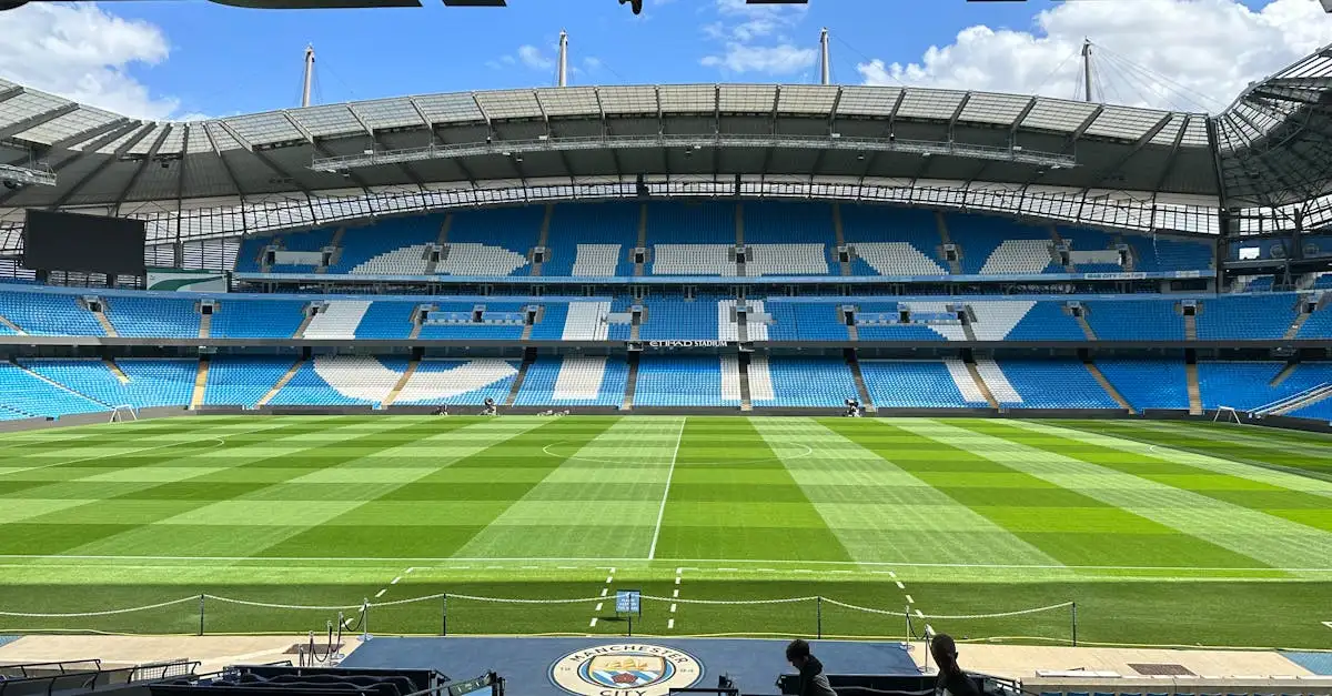 Wat is de thuisstad van Manchester City in het VK?