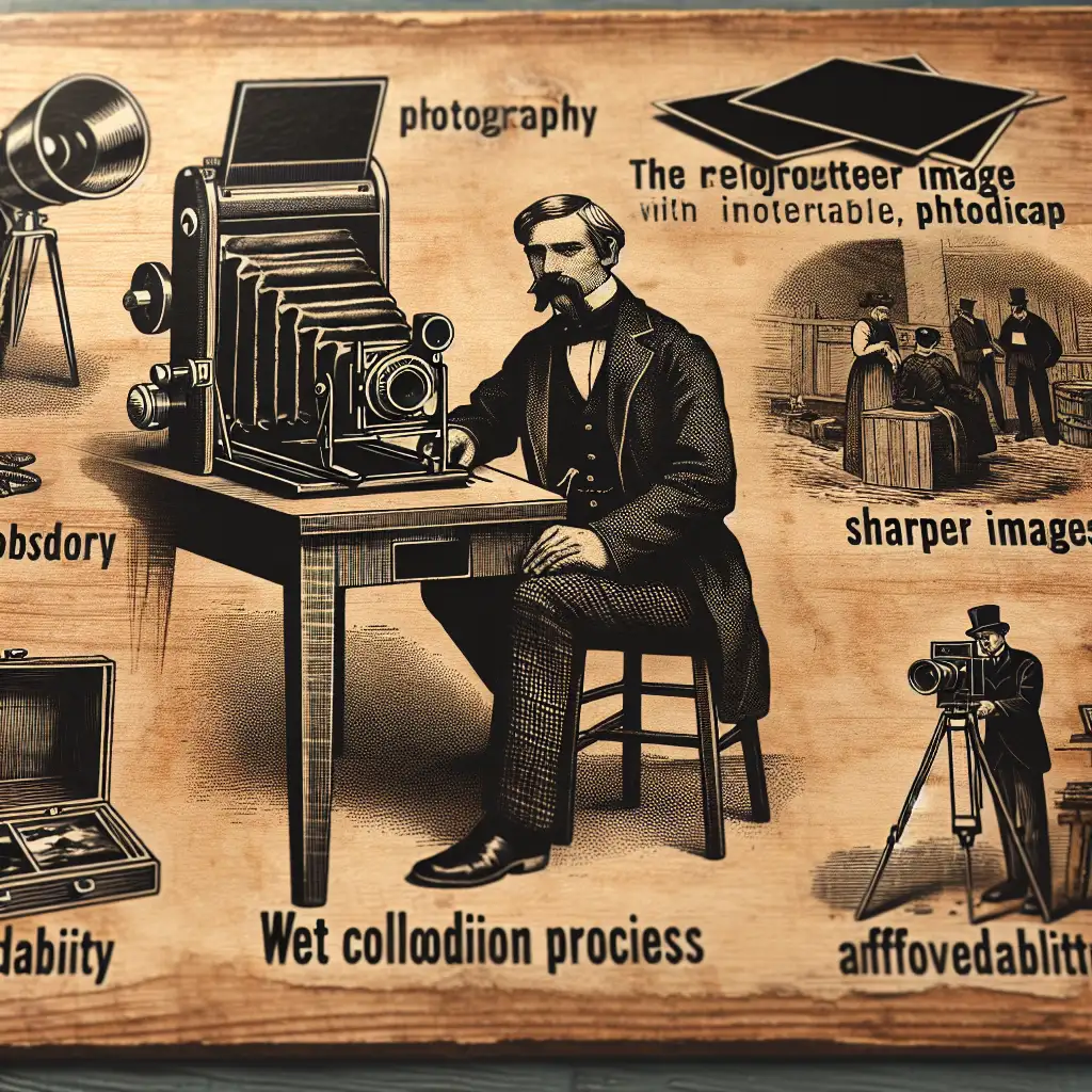 Wat was de impact van natte collodiumplaten op fotografie?