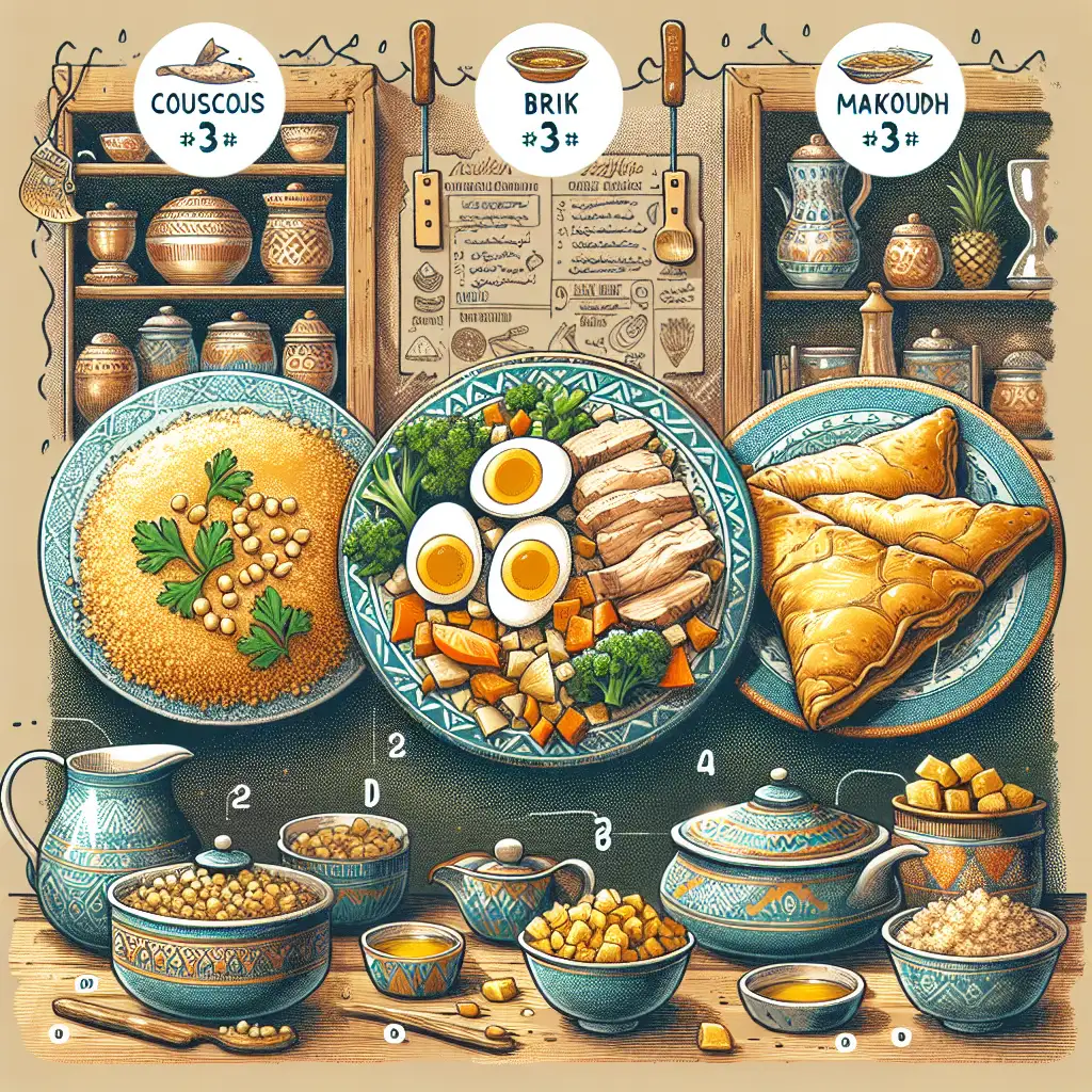 Wat zijn de top 3 culinaire specialiteiten in Tunesië?