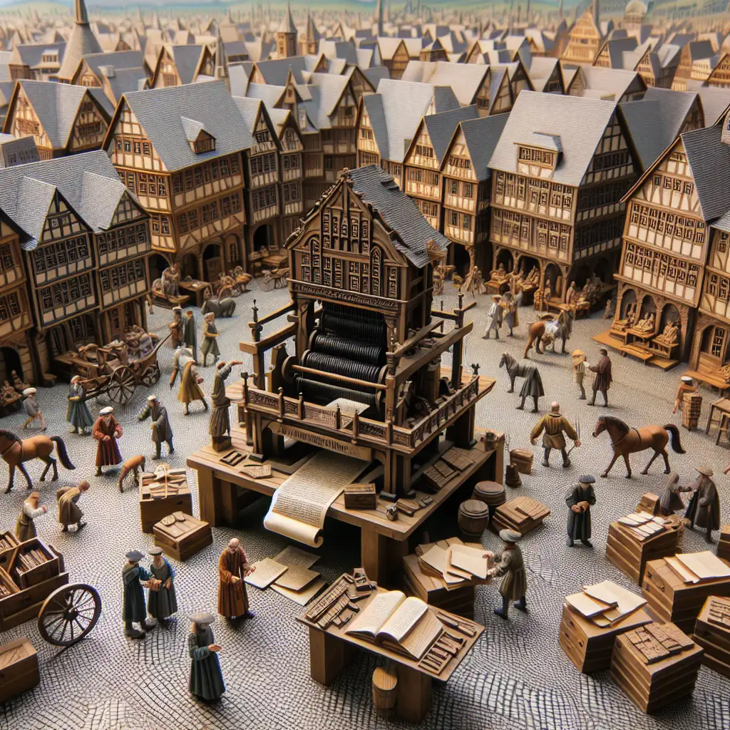 Welke Duitse stad was het centrum van drukkunst in de middeleeuwen?