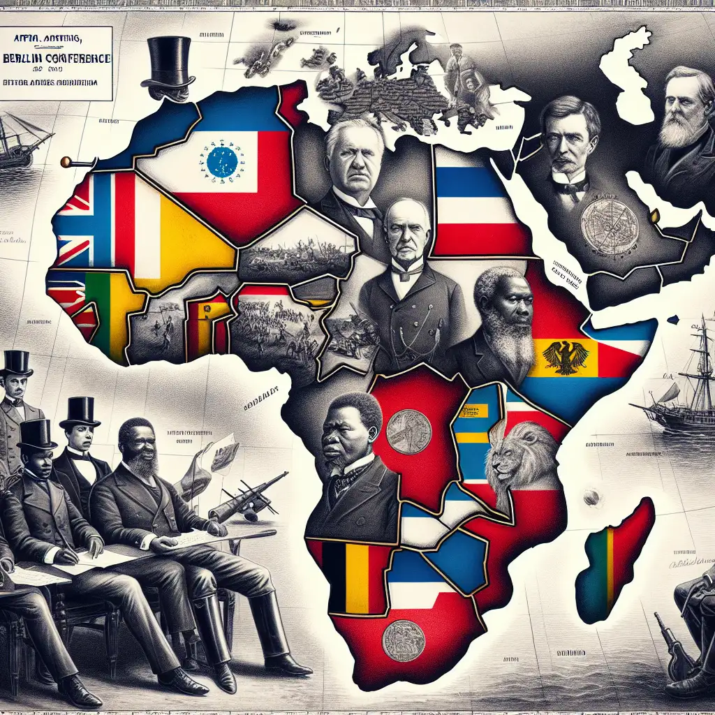 Welke Europese landen verdeelden Afrika in de koloniale tijd?