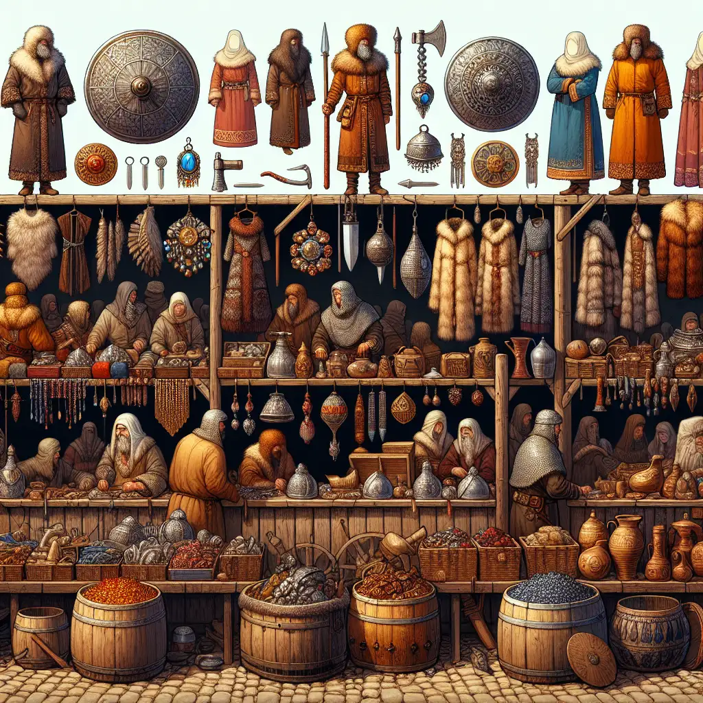 Welke goederen werden verhandeld in Kievan Rus?