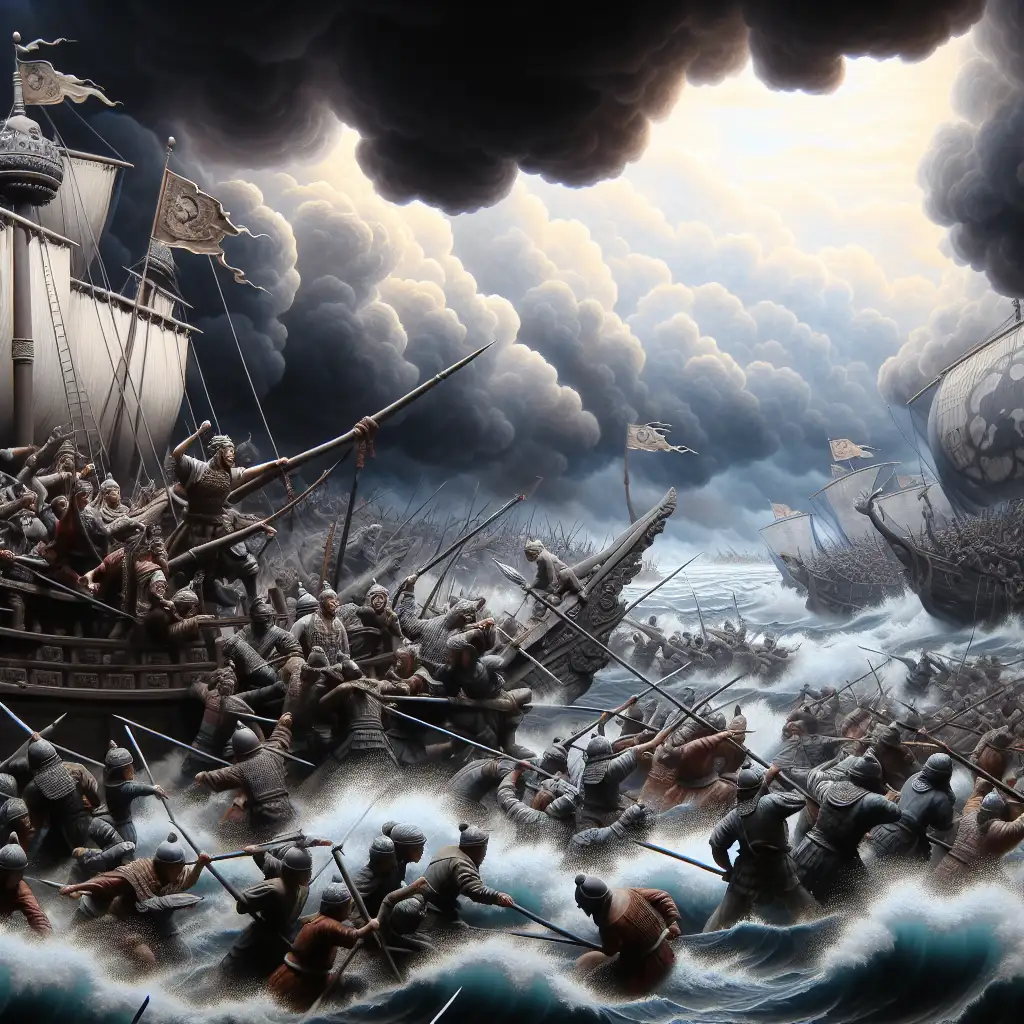 Welke slag in 1281 beëindigde de Mongoolse invasie van Japan?