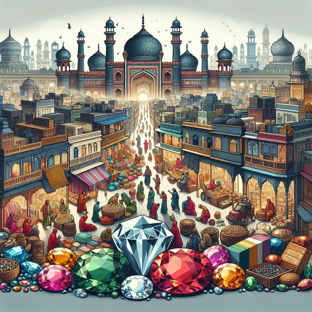 Welke stad in India is beroemd om edelstenenhandel?