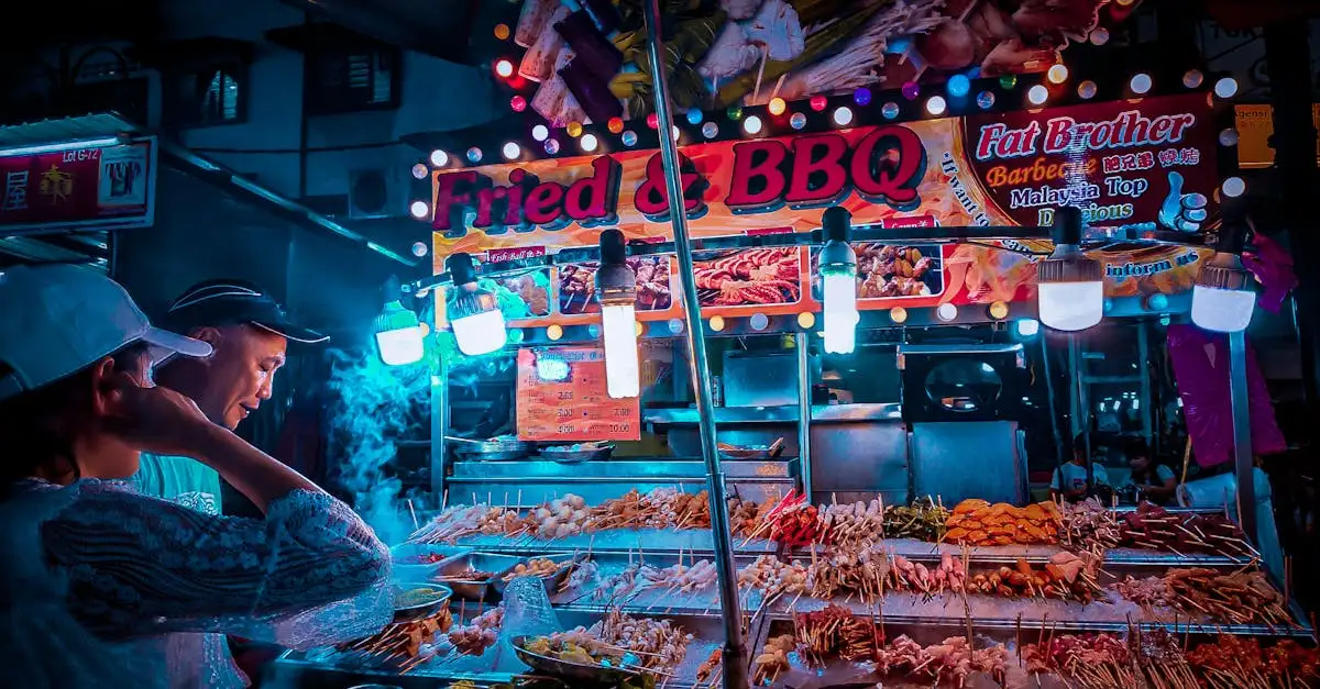 Welke stad in Maleisië is dé street food bestemming?