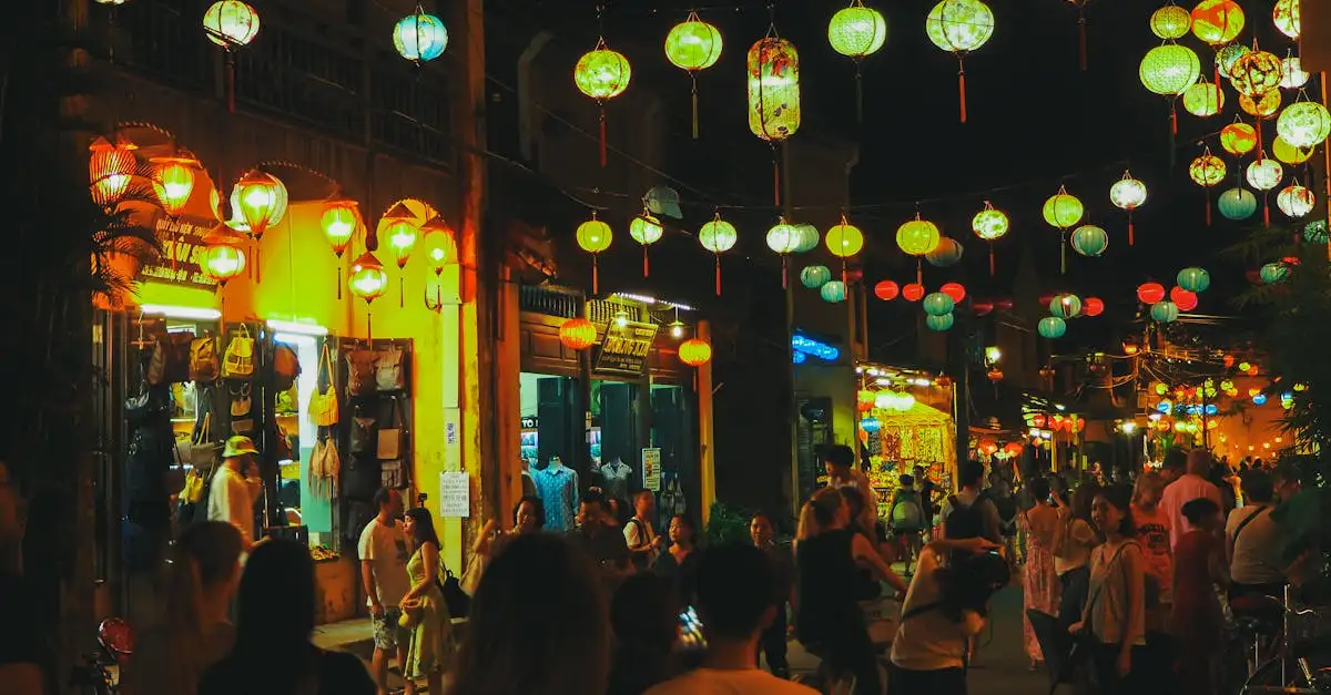 Welke stad in Vietnam is beroemd om zijn lantaarns?